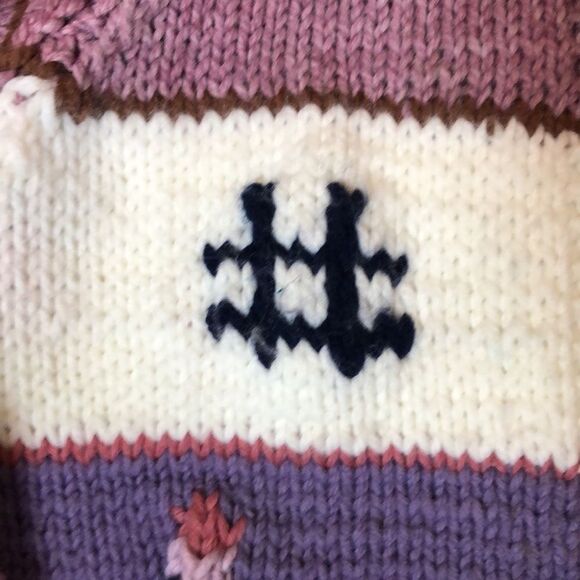 Vintage 1980’s Custom-made zip up knit sweater | One of a Kind Statement Piece - Picture 3 of 12